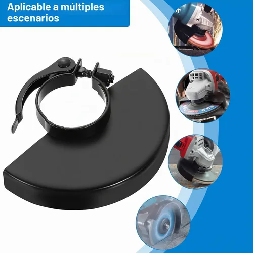 Vista 5 de Protector de amoladora angular de 5 pulgadas y 125mm para amoladora Dewalt 4 1/2 397661-01 de metal ajustable cubierta protectora de repuesto