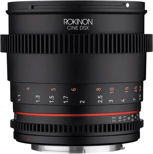 Vista 5 de Rokinon 85mm T1.5 Lente de cine de alta velocidad DSX de cuadro completo para Canon EF La lente de cine DSX ofrece un control de enfoque suave