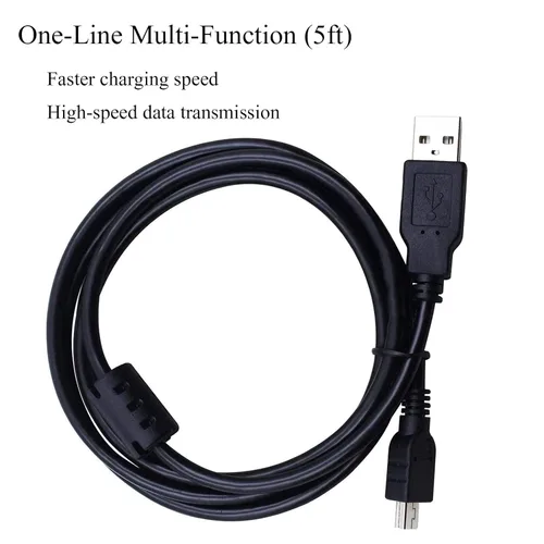 Vista 4 de Cable USB UC-E4, compatible con Nikon D610 D2 D3 D3X D100 D90 D80 D70S D70 D60 D50 D40 D40X D200 D300 D3000 D3100S D3100 D7000 D700 0 cable