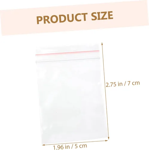 Vista 7 de EXCEART 4000 Pcs Bracelet Storage Bags Jewelry Storage Bag Bag Portable Small Transparent Seal Bag Jewelry Storage Pouch Jewelry Packing Bag Pe