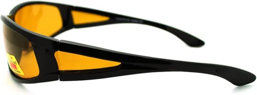 Vista 4 de Gafas de sol polarizadas de visión nocturna para hombre color negro