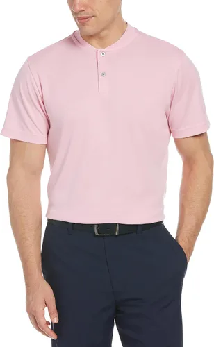 Vista 8 de PGA Tour Polo de manga corta piqué para hombre con nuevo cuello casual azul Blossom