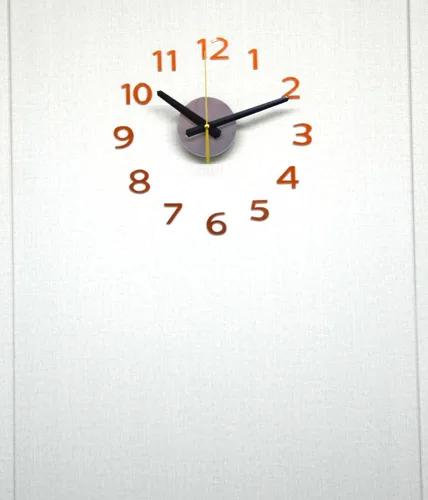 Vista 5 de Reloj de pared DIY, funciona con pilas, cuarzo 3D sin marco, 8-15 pulgadas, negro, grande No.