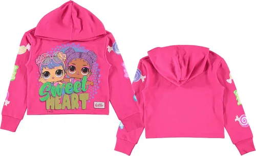 Vista 5 de L.O.L. Surprise! Sudadera con capucha estampada para niñas, tallas 4-20