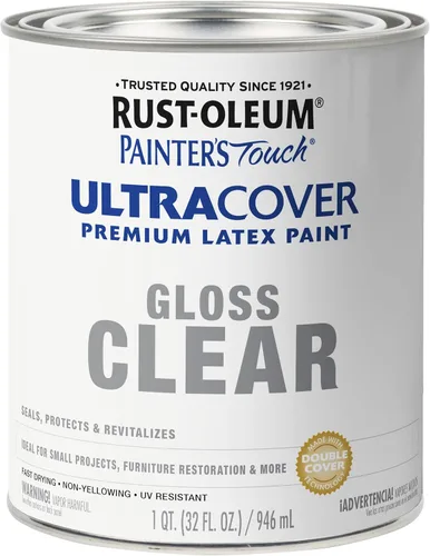 Vista 11 de Rust-Oleum 1976502 Painter's Touch - Pintura de látex, cuarto de galón, negro plano, 32 onzas líquidas, (paquete de 1)