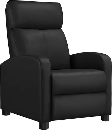 Vista 13 de Yaheetech Silla reclinable de pana para sofá individual, asiento de cine en casa, silla reclinable moderna ajustable para sala de estar, dormitorio