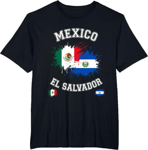 Vista 81 de Camiseta de recuerdo de la bandera vintage de El Salvador de México