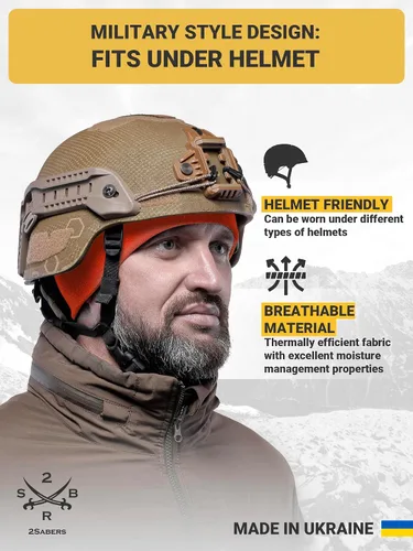 Vista 5 de 2SBR 2SABERS Gorro de invierno cálido de forro polar para hombre, gorro táctico militar del ejército