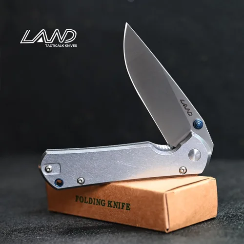 Vista 9 de LAND 910/911/912/913 Lock 12C27 Caza al aire libre supervivencia camping EDC herramienta bolsillo plegable cuchillo (912)