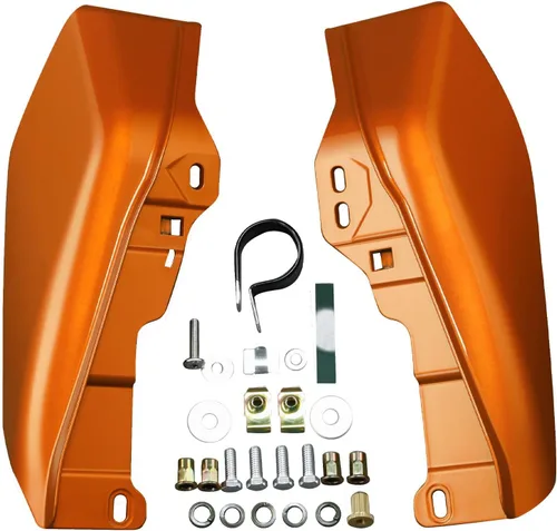 Vista 8 de HR3 Auburn Sunglo & Black Hole con escudo térmico de aire con marco medio deflectores compatibles con 2019 CVO Limited FLHTKSE Adecuado para Harley