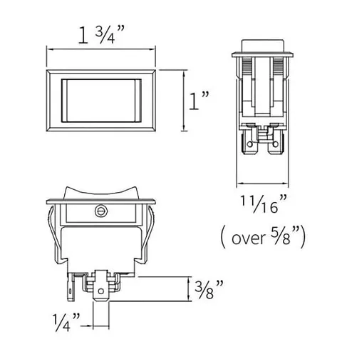 Vista 6 de DVPARTS Interruptor de enchufe de alimentación de remolque 87570 226023 para LCI Lippert Recpro F2C