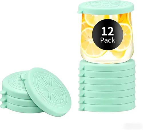 Vista 16 de Oui - Tapas de silicona para tarros de yogurt, cubiertas para tarros de vidrio de yogur Oui de 5 onzas, perfectas para botellas de yogur Oui