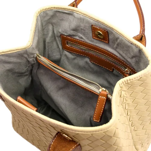 Vista 4 de Bolso de mano trenzado de encaje premium