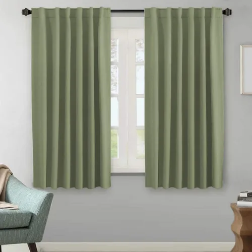 Vista 49 de H.VERSAILTEX Cortinas Opacas con Aislamiento Térmico, Paneles de Tratamiento de Ventanas que Oscurecen la Habitación, Cortinas Opacas para Sala