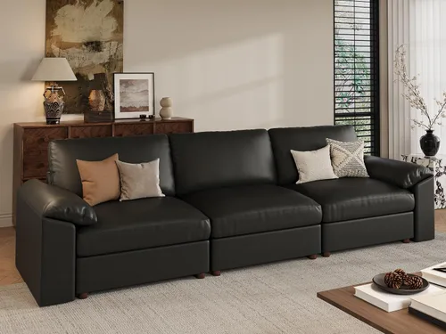 Vista 41 de EASE MOOSE Sofá modular seccional, sofá en forma de U para sala de estar Beige
