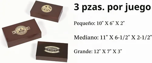 Vista 2 de Juego de 3 centros de mesa de puros de fiesta cubana
