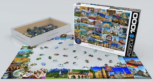 Vista 3 de EuroGraphics Rompecabezas de 1000 piezas de Alemania Globetrotter