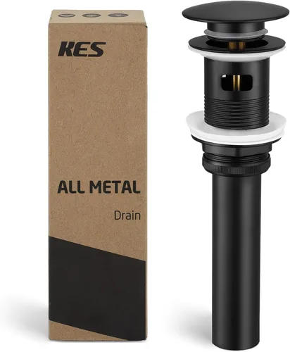 Vista 29 de KES S2008D-BZ - Desagüe para fregadero sin desbordamiento para baño, conjunto de tapón de drenaje emergente para fregadero de recipiente de 1.6 a
