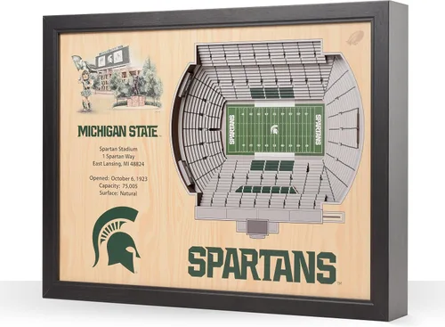 Vista 52 de YouTheFan NCAA Arte de Pared StadiumView de 25 Capas