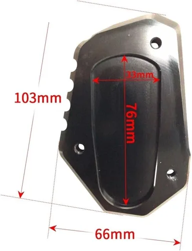 Vista 5 de BABUJI Soporte de motocicleta para Suzuki VStrom 1000 DL1000 V-Strom 1000XT 2014-2019 2016 2017 2020 Soporte lateral de extensión de pie
