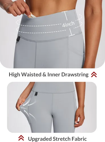 Vista 10 de baleaf Leggings con forro polar para mujer, impermeables, pantalones de senderismo de invierno, mallas térmicas para correr, bolsillos