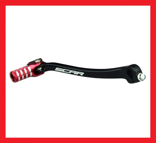 Vista 8 de Palanca de cambio plegable SCAR de engranajes forjada Compatible con Honda CRF 110 CRF110 CRF110F 13-26 - Rojo