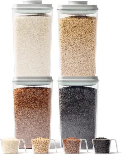 Vista 10 de Mini Envase de Snacks - 0.3 Qt Contenedores de Almacenamiento de Alimentos Pop, Contenedores de Alimentos Pequeños Libres de BPA con Tapas, Envases