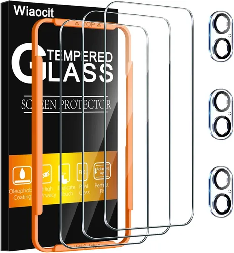 Vista 14 de Wiaocit Paquete de 3 protectores de pantalla de vidrio templado de dureza 9H y 3 protectores para lentes de cámara para Samsung Galaxy Z Fold 7
