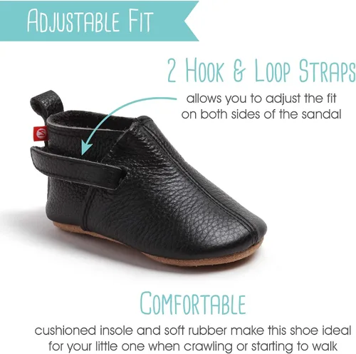 Vista 5 de Zutano Zapatos unisex de cuero para bebé