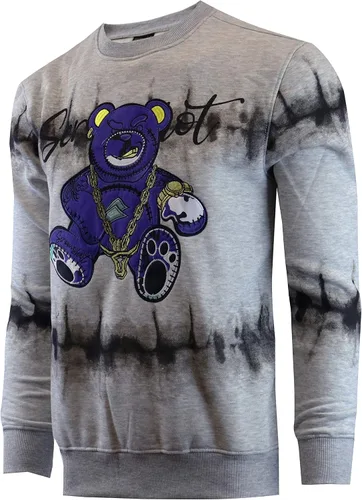 Vista 9 de Screenshot - Sudadera de forro polar con cuello redondo para hombre, estilo urbano de hip hop, sin botones F11080-neón