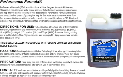 Vista 3 de Stanadyne Performance Formula - Aditivo para combustible diésel, paquete de 2 jarras de 1/2 galón, parte # 38566