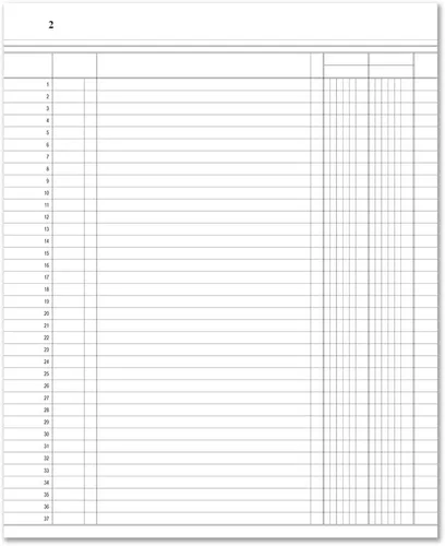 Vista 3 de BookFactory Libro de contabilidad de 2 columnas/libro de cuentas/libro de contabilidad/cuaderno (libro columnar de dos columnas) – tapa dura