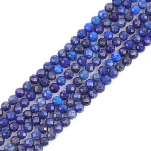Vista 87 de GEM-Inside Cuentas espaciadoras redondas facetadas de gemas de lapislázuli azul natural semipreciosas de 2mm para hacer joyas 15