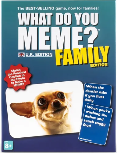 Vista 9 de WHAT DO YOU MEME? Family Edition by Relatable, Now with Refreshed Content - Kids Games 8+, Family Games for Kids and Adults, Includes 300 Caption