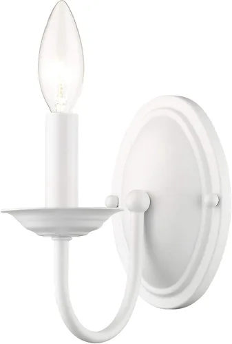 Vista 13 de Livex Lighting 4151-04 Home Basics Aplique de Pared Negro de 1 Luz