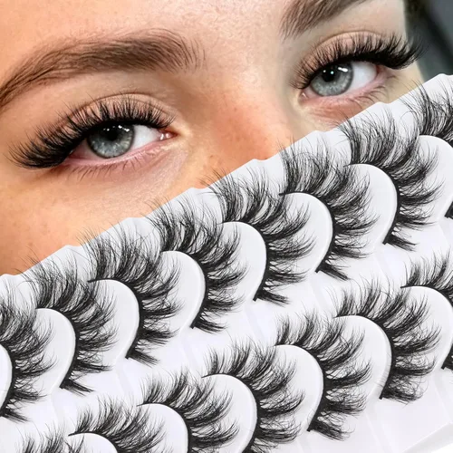 Vista 26 de Veleasha Manga Lashes Anime Pestañas postizas Tiras de pestañas puntiagudas