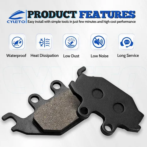 Vista 5 de Pastillas de Freno Delanteras y Traseras para CAN AM DS250 DS 250 2007-2014 Kawasaki Brute Force 300 KVF300 KYMCO MXU 250 300 500 UXV 500 700 SYM