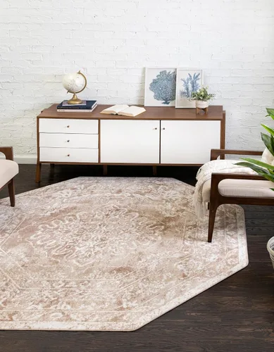Vista 27 de Unique Loom Oxford Collection Alfombra de área Bodleian (2' x 3' 1", rectangular, beige/marfil)