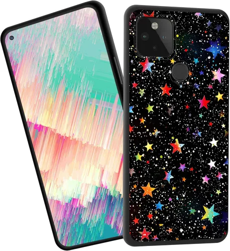 Vista 401 de Funda delgada para Google Pixel 4 XL, funda delgada de silicona de TPU suave a prueba de golpes para Google Pixel 4 XL, astronauta Galaxy