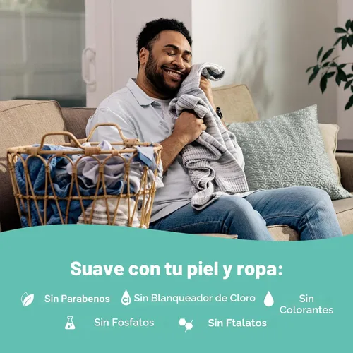 Vista 4 de Tru Earth Detergente seco compacto para ropa, sin perfume, hasta 64 cargas (32 hojas), detergente sin líquido, viajes. El embalaje puede variar