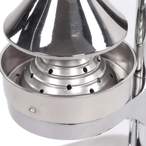 Vista 8 de Exprimidor profesional de cítricos, exprimidor de limón de prensa de mano, exprimidor de naranja manual resistente de acero inoxidable con base