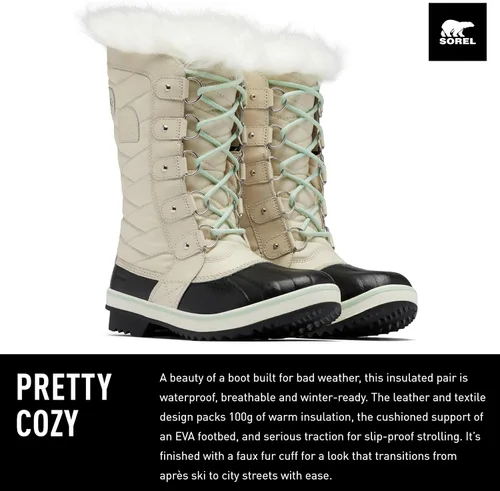 Vista 2 de SOREL Tofino II - Botas de invierno con aislamiento impermeable y cuello de piel sintética, para mujer