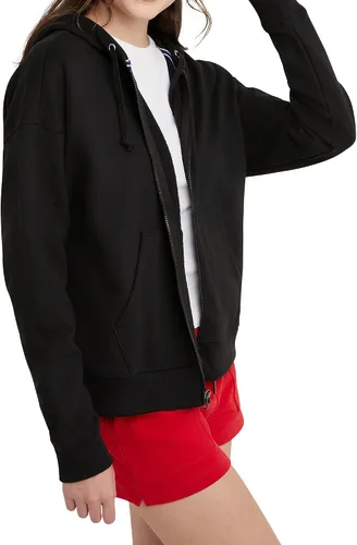 Vista 3 de Hanes Sudadera con capucha original para mujer, sudadera de forro polar de peso medio, sudadera con capucha con cremallera para mujer, talla grande