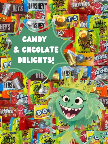 Vista 4 de Paquete variado de chocolates y dulces, 4 libras de caramelos de chocolate surtidos a granel, bolsa de caramelos a granel CandyMix - Dulces