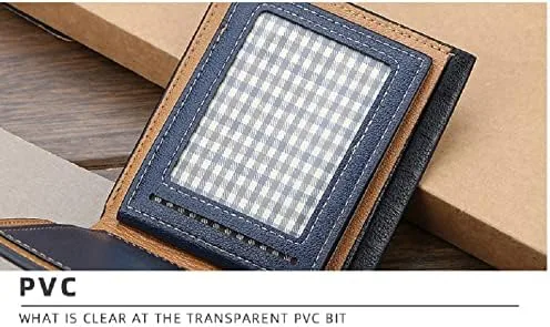 Vista 3 de Baellery - Cartera de cuero sintético para hombre, Marrón