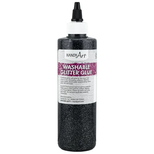 Vista 6 de Handy Art Pegamento con purpurina lavable, juego de 8 colores, botella de 4 Juego de 8 x 4 oz