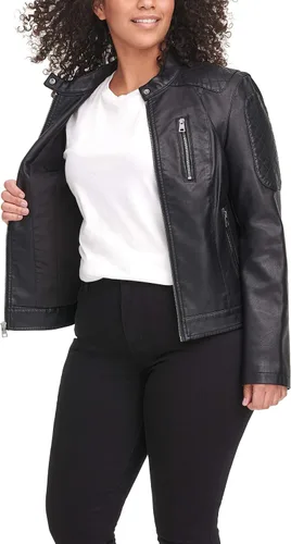 Vista 4 de Levis Chaqueta de motocross de piel sintética para mujer estándar y más