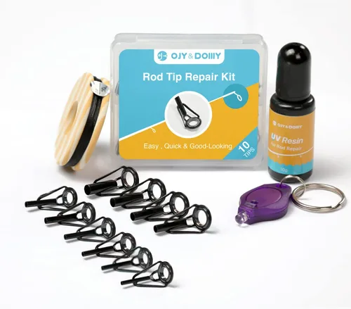 Vista 9 de Fishing Rod Tip Repair Kit with Glue/Supplies/Step-by-Step Instructions Kit de pegamento AB