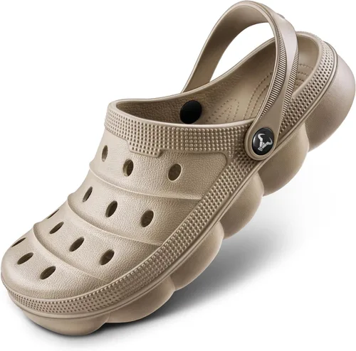 Vista 12 de KEMISANT Zuecos para Mujeres, Cómodas Sandalias Mules Pantuflas Zapatos de Enfermera y Jardín Unisex para Hombres Soporte Acolchado