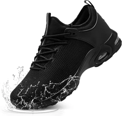 Vista 9 de LARNMERN Waterproof Steel Toe Air Shoes Women Slip On Work Sneakers Comfortable Tennis Safety Shoe Lightweight Boot